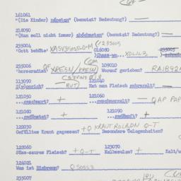 Western questionnaire, answ...