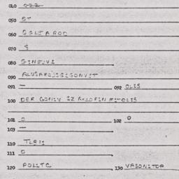 Eastern questionnaire, answ...