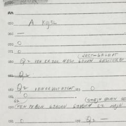 Eastern questionnaire, answ...