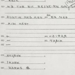 Eastern questionnaire, answ...