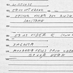 Eastern questionnaire, answ...