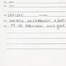Eastern questionnaire, answ...