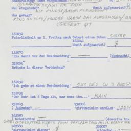 Western questionnaire, answ...