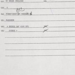 Eastern questionnaire, answ...