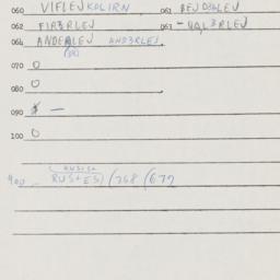 Eastern questionnaire, answ...