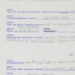 Western questionnaire, answ...