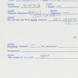 Western questionnaire, answ...