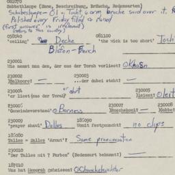 Western questionnaire, answ...