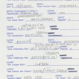 Western questionnaire, answ...