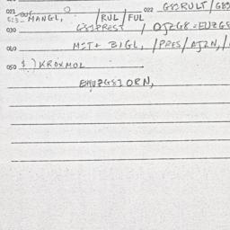 Eastern questionnaire, answ...