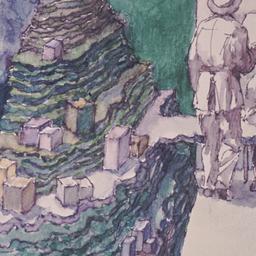 Perspective drawing, detail...
