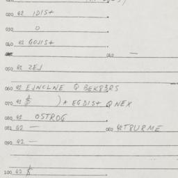 Eastern questionnaire, answ...