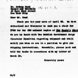 Letter from Florence Anders...