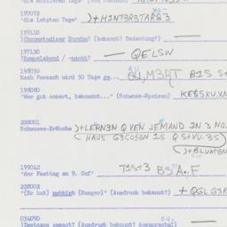 Western questionnaire, answ...