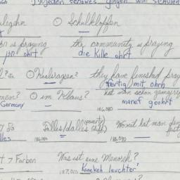 Western questionnaire, answ...