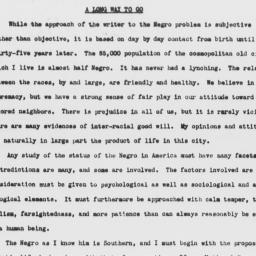 Essay on American race rela...