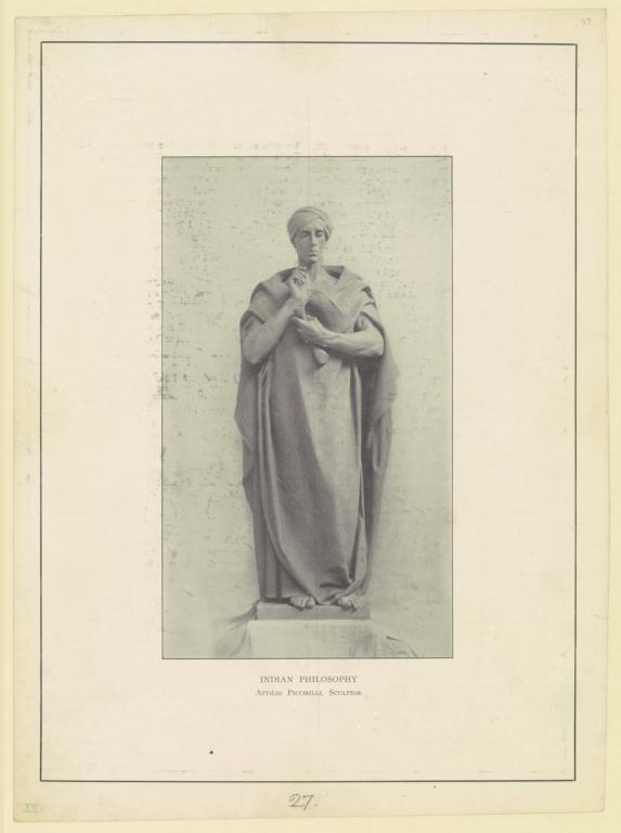 Indian philosophy. Atillio Piccirilli, sculptor