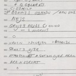 Eastern questionnaire, answ...