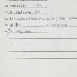 Eastern questionnaire, answ...