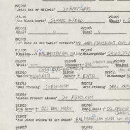 Western questionnaire, answ...