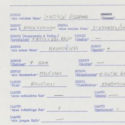 Western questionnaire, answ...