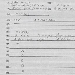 Eastern questionnaire, answ...