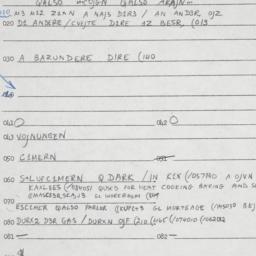Eastern questionnaire, answ...