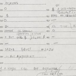 Eastern questionnaire, answ...