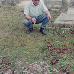 Unidentified man in graveya...