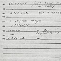 Eastern questionnaire, answ...
