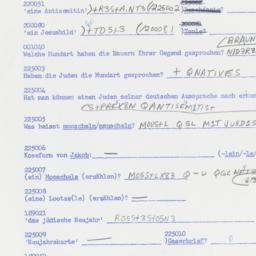 Western questionnaire, answ...