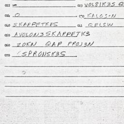 Eastern questionnaire, answ...