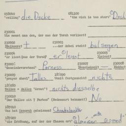 Western questionnaire, answ...
