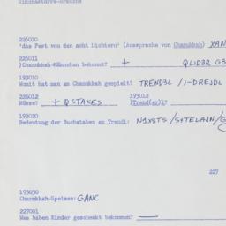 Western questionnaire, answ...