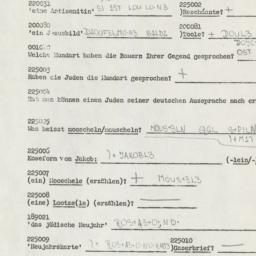 Western questionnaire, answ...