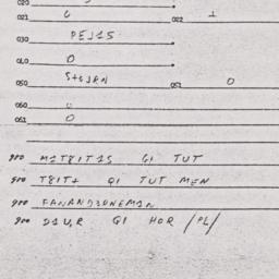 Eastern questionnaire, answ...