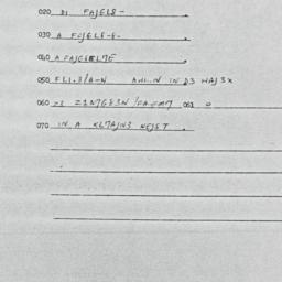 Eastern questionnaire, answ...