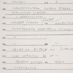 Eastern questionnaire, answ...
