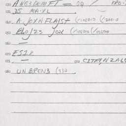 Eastern questionnaire, answ...