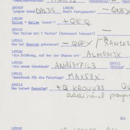 Eastern questionnaire, answ...