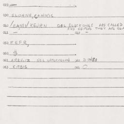 Eastern questionnaire, answ...