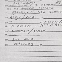 Eastern questionnaire, answ...