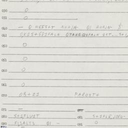 Eastern questionnaire, answ...