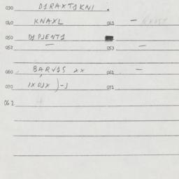 Eastern questionnaire, answ...
