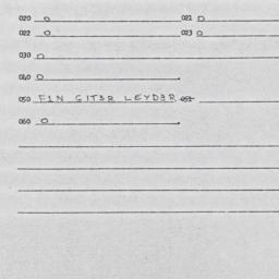 Eastern questionnaire, answ...