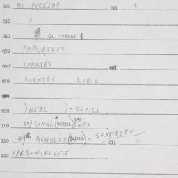 Eastern questionnaire, answ...