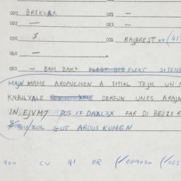 Eastern questionnaire, answ...