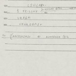 Eastern questionnaire, answ...