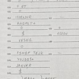 Eastern questionnaire, answ...