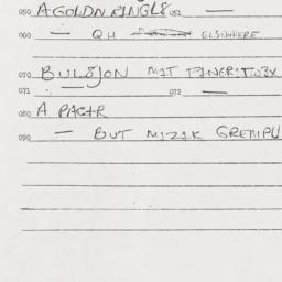 Eastern questionnaire, answ...